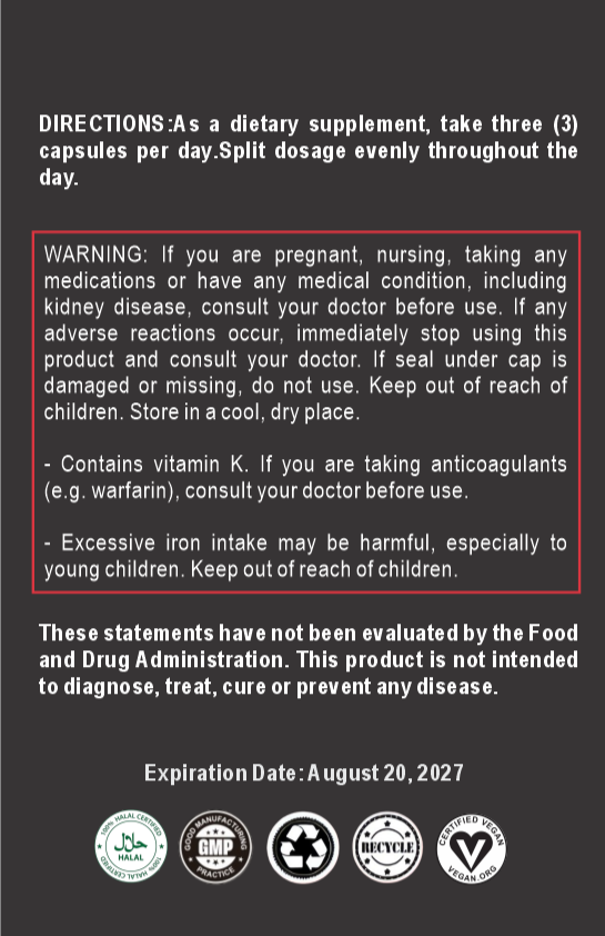 Multi-vitamins&minerals - 90caps(30-45 servings)