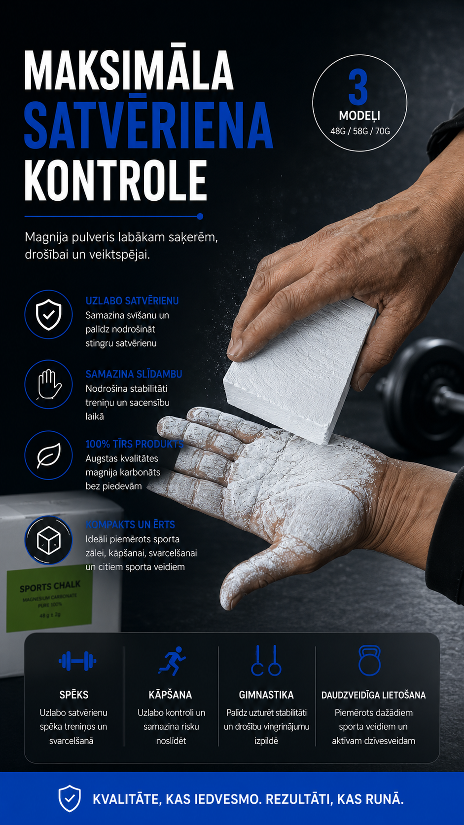 Gym chalk cubes