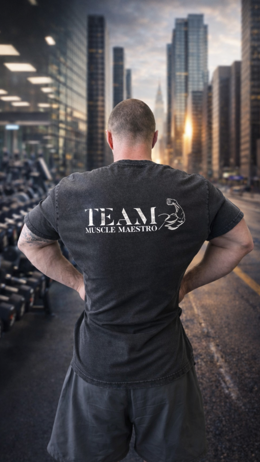 "Team Muscle Maestro" Oversize T-Shirt/Pump Cover