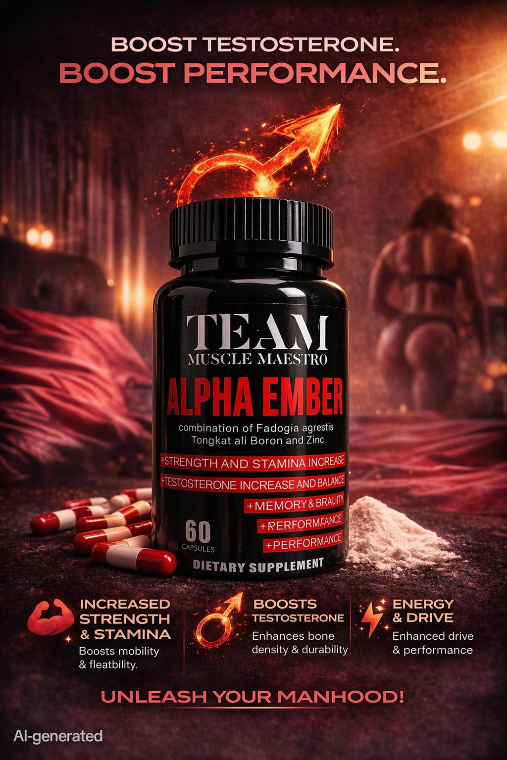 Alpha Ember Test booster (30 servings)