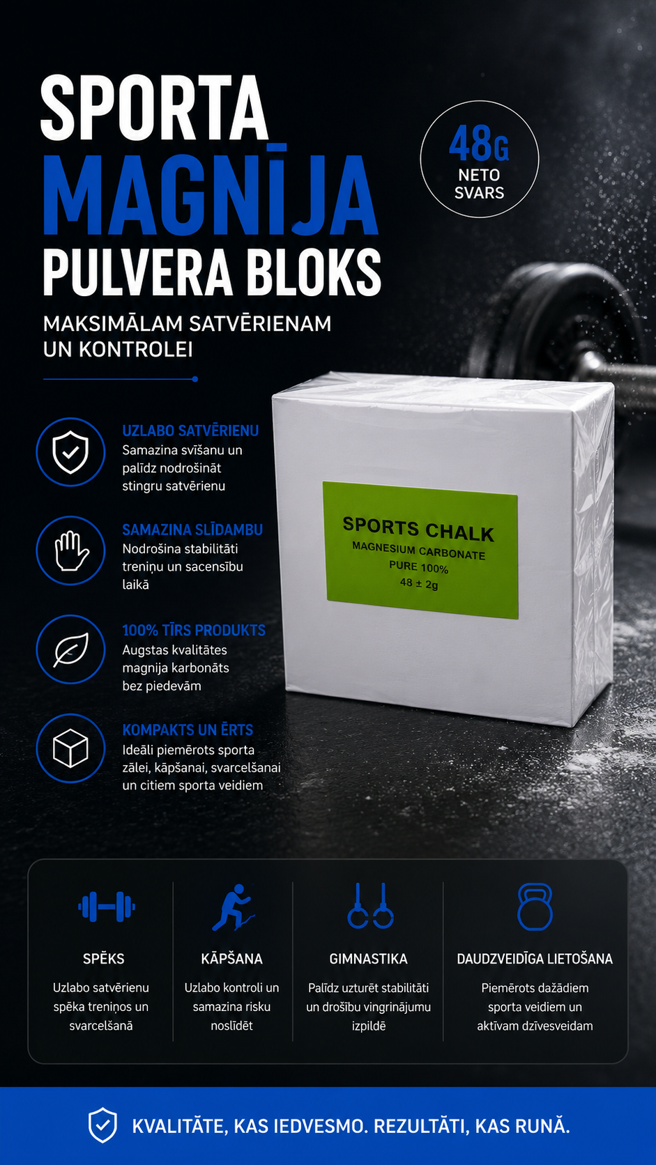 Gym chalk cubes