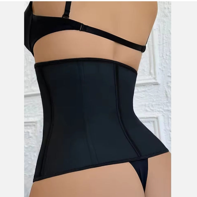 Black Corset Style Waist Trainer.