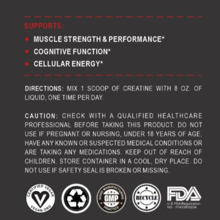 Creatine Monohydrate (60servings)