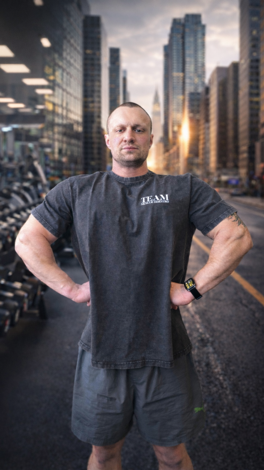 "Team Muscle Maestro" Oversize T-Shirt/Pump Cover